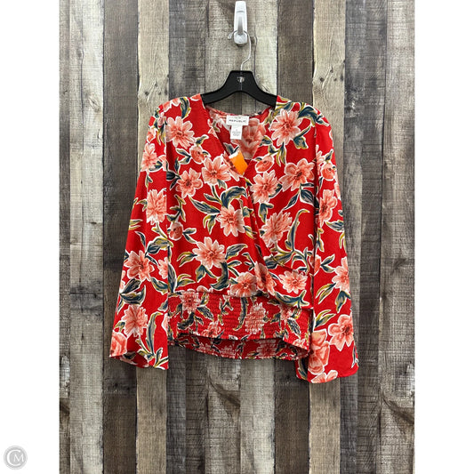 Top Long Sleeve By For The Republic In Multi-colored, Size: S