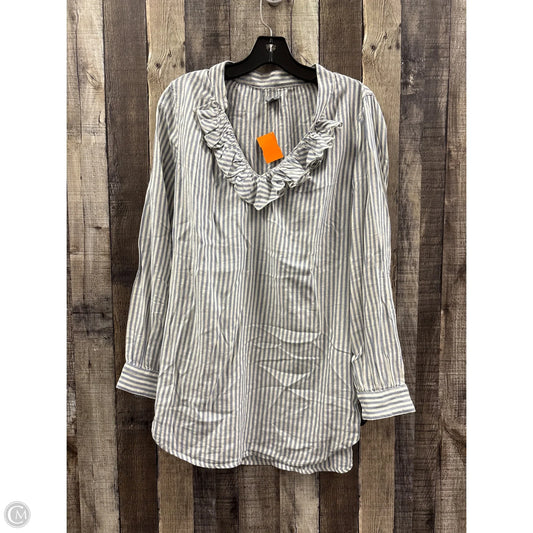 Top Long Sleeve By Aerie In Striped Pattern, Size: S