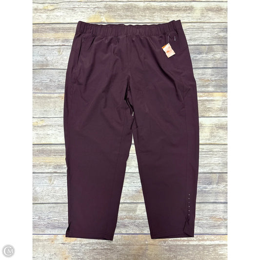 Athletic Pants By Old Navy In Maroon, Size: Xl