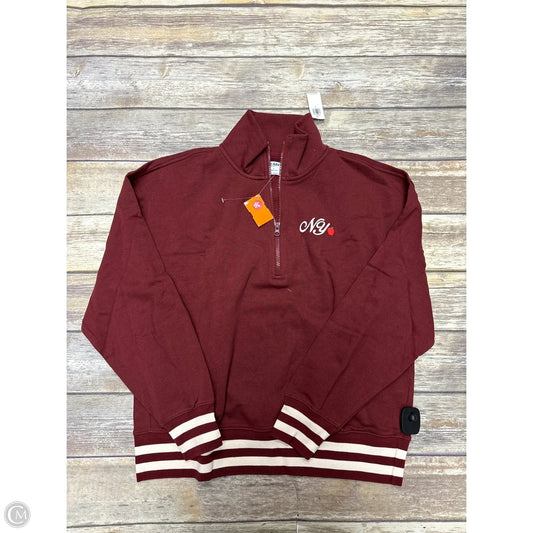 Sweatshirt Collar By Old Navy In Maroon, Size: S