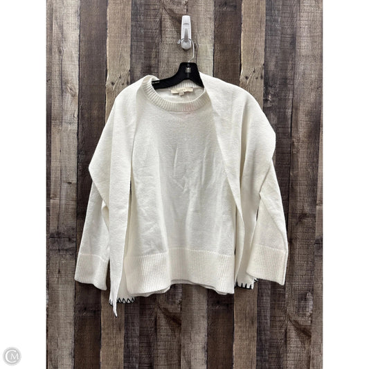 Sweater By Loft In White, Size: Xs