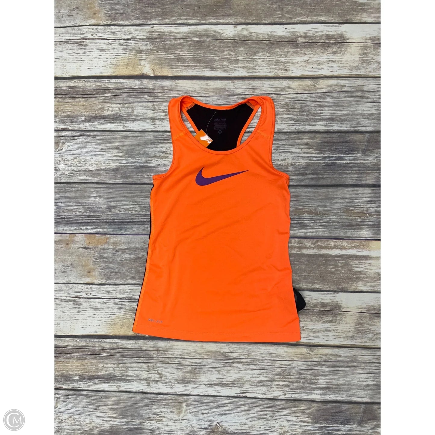 Athletic Tank Top By Nike In Orange, Size: Xs