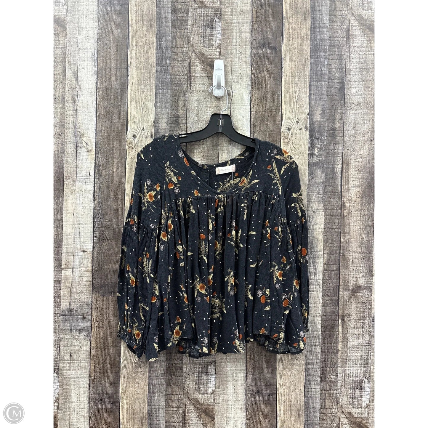 Top Long Sleeve By Altard State In Black, Size: S