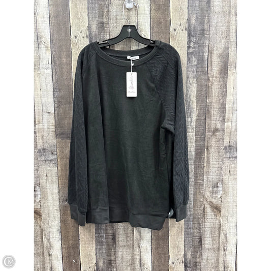 Top Long Sleeve By Cme In Black, Size: 2x