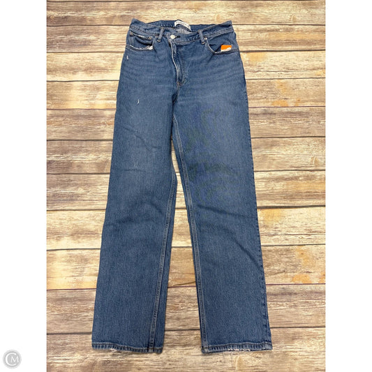 Jeans Straight By Abercrombie And Fitch In Blue Denim, Size: 10