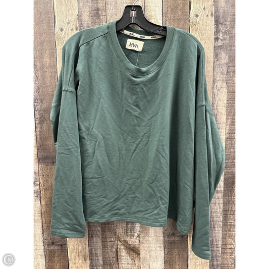 Top Long Sleeve By Madewell In Green, Size: L