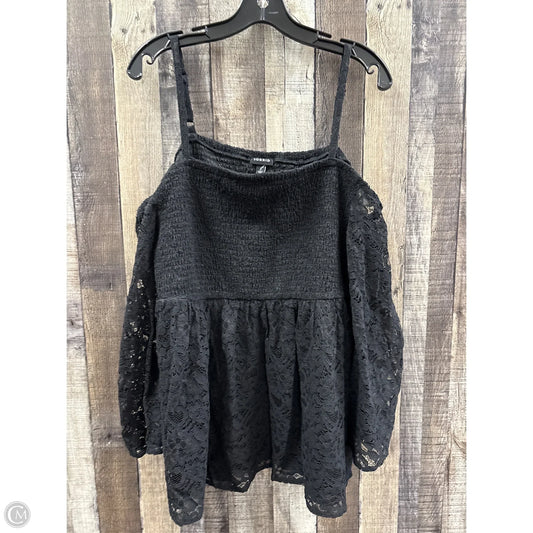 Top Long Sleeve By Torrid In Black, Size: 2x