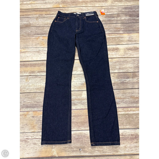 Jeans Straight By Abercrombie And Fitch In Blue Denim, Size: 0