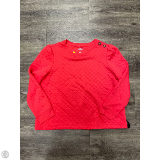 Sweater By Croft And Barrow In Red, Size: Xl