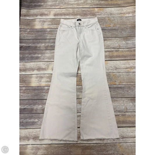 Jeans Flared By Express In Cream, Size: 2