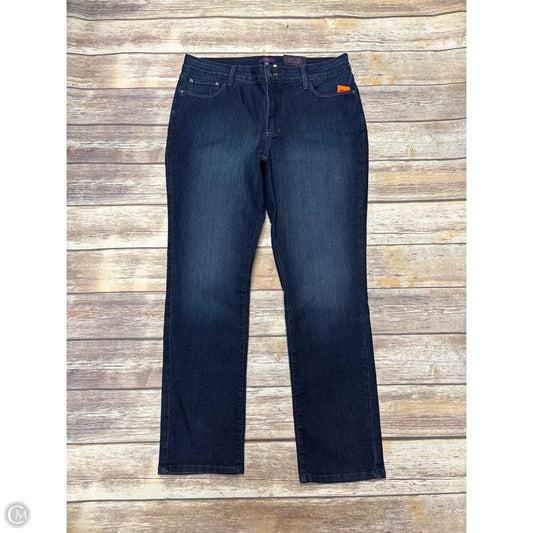 Jeans Straight By Not Your Daughters Jeans In Blue Denim, Size: 16