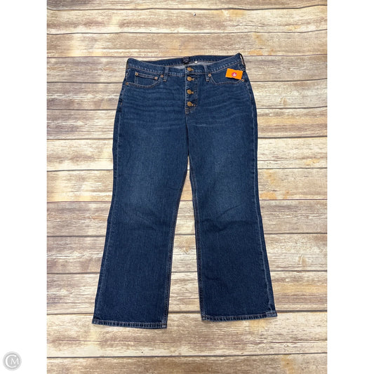 Jeans Flared By J. Crew In Blue Denim, Size: 10