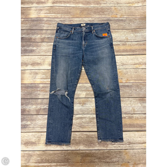 Jeans Straight By Citizens Of Humanity In Blue Denim, Size: 8