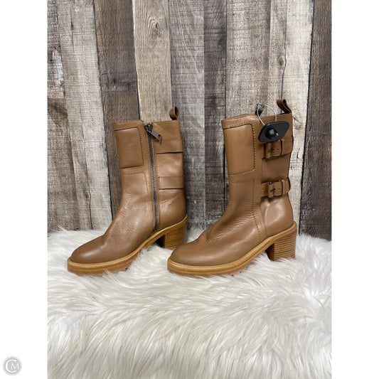 Boots Ankle Heels By Tamara H In Brown, Size: 6