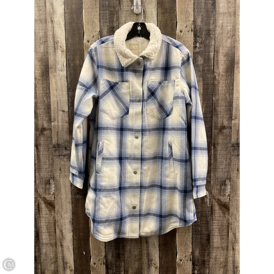 Jacket Shirt By Ultra Flirt In Blue, Size: L