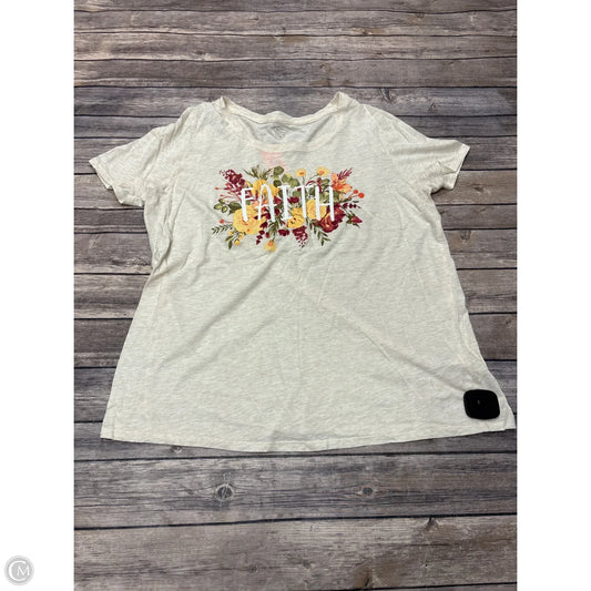 Top Short Sleeve By Cato In Multi-colored, Size: M