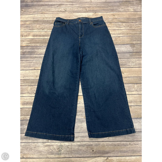 Jeans Wide Leg By Gloria Vanderbilt In Blue Denim, Size: 12