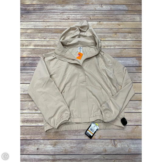 Athletic Jacket By Champion In Tan, Size: M