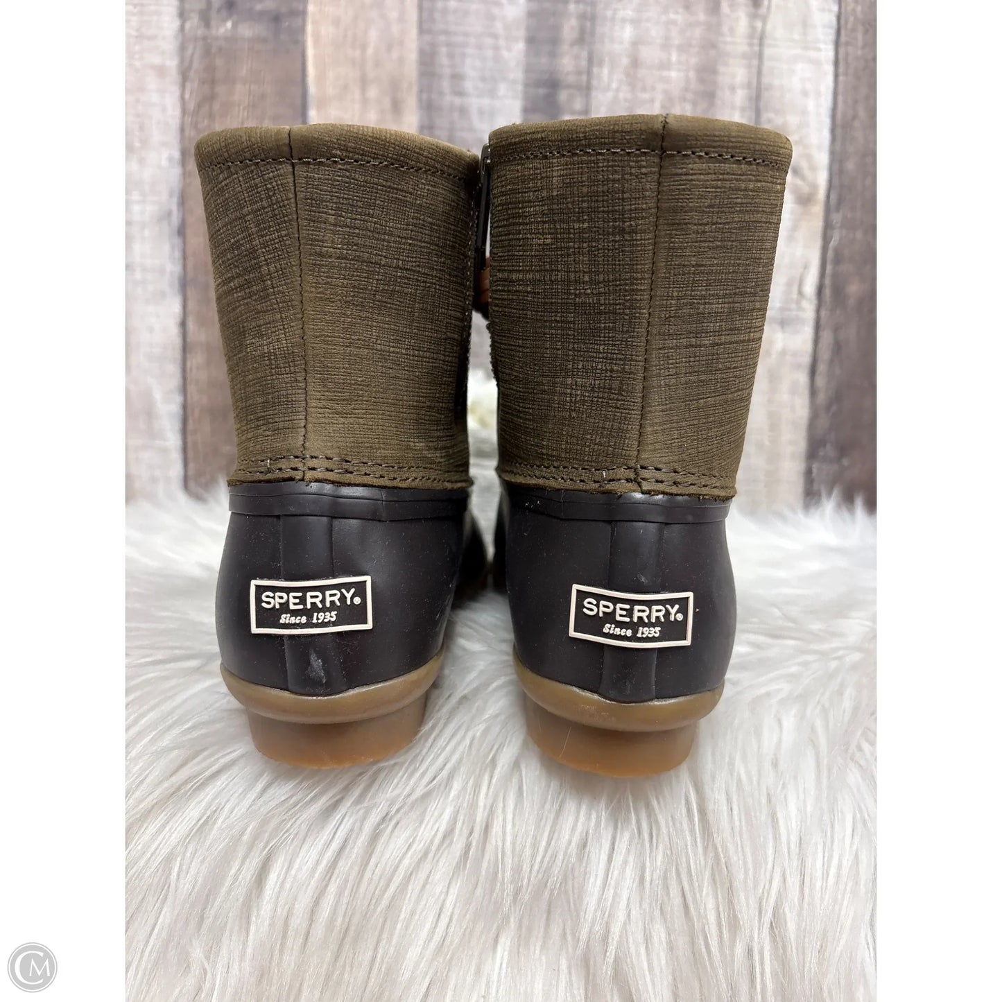 Boots Ankle Flats By Sperry In Brown, Size: 7.5