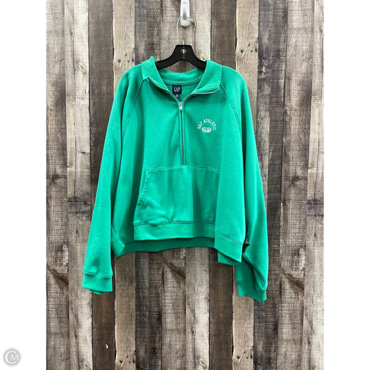 Sweatshirt Collar By Gap In Green, Size: Xxl