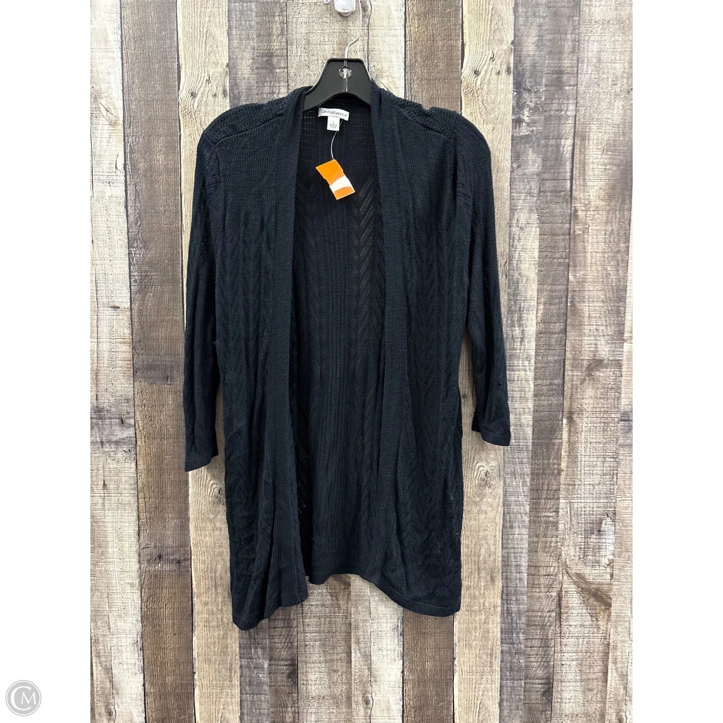 Cardigan By Croft And Barrow In Black, Size: L