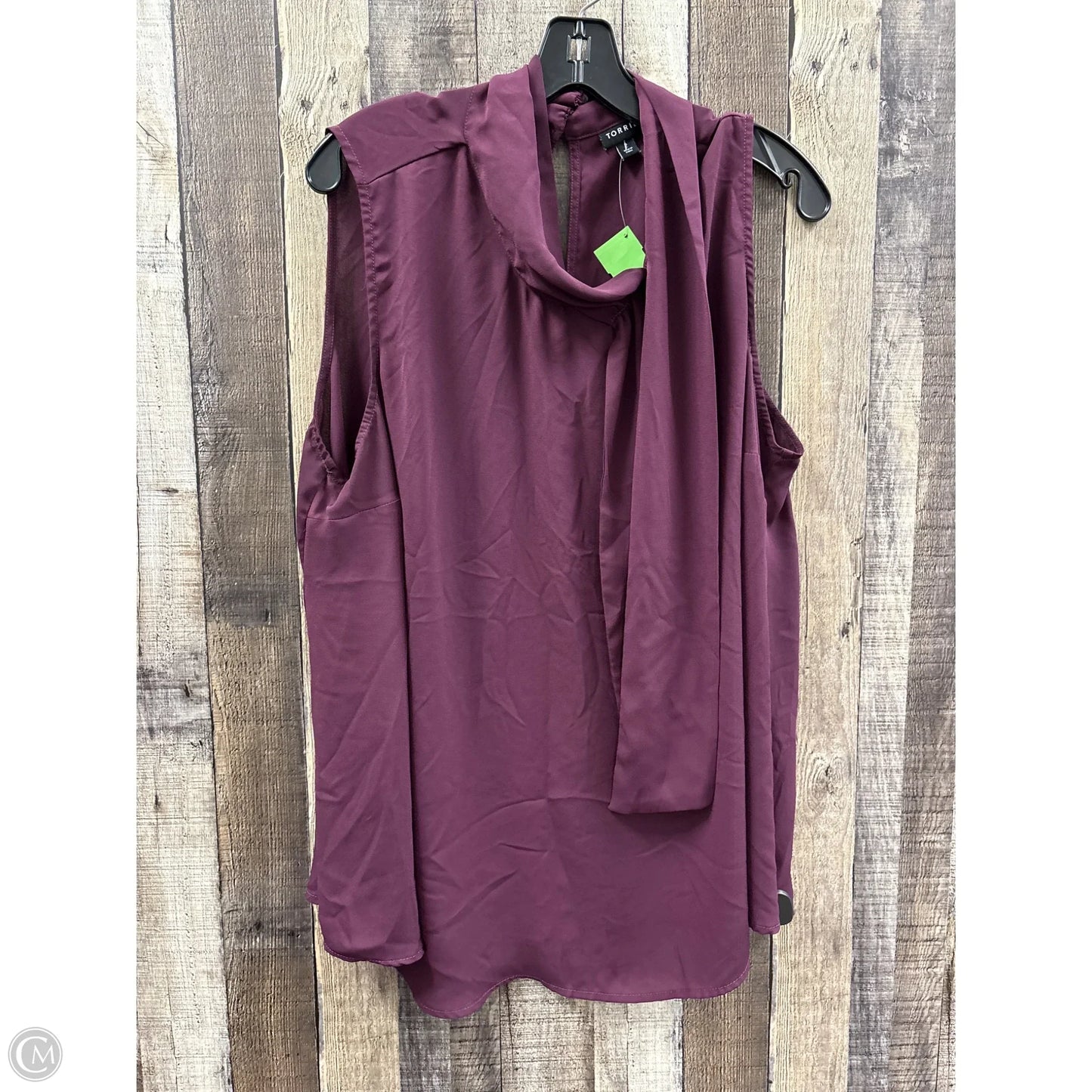 Top Sleeveless By Torrid In Purple, Size: 2x