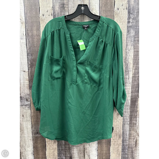 Top Sleeveless By Torrid In Green, Size: 2x