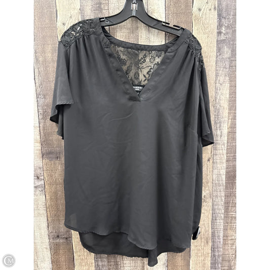 Top Short Sleeve By Torrid In Black, Size: 2x