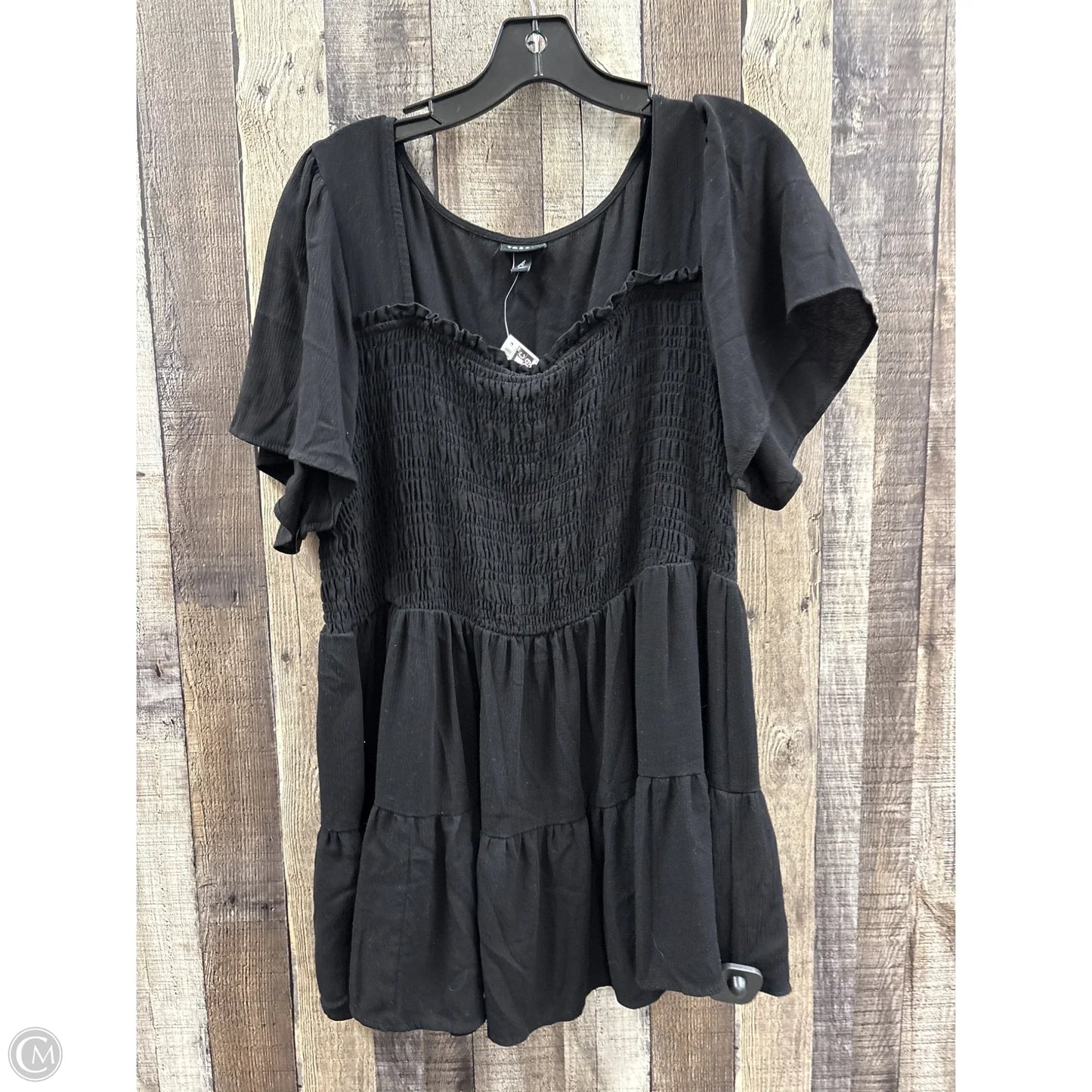Top Short Sleeve By Torrid In Black, Size: 2x