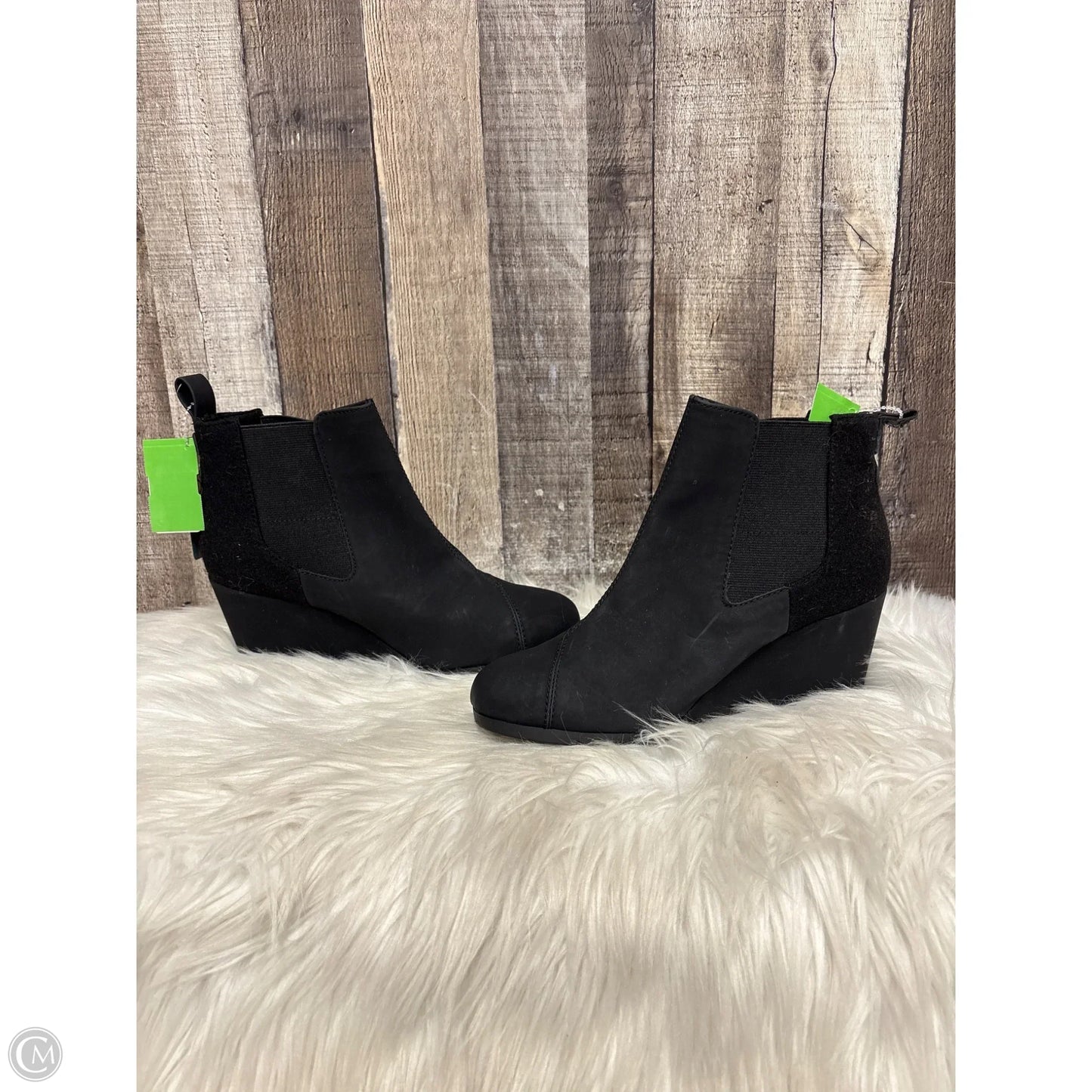 Boots Ankle Heels By Toms In Black, Size: 8