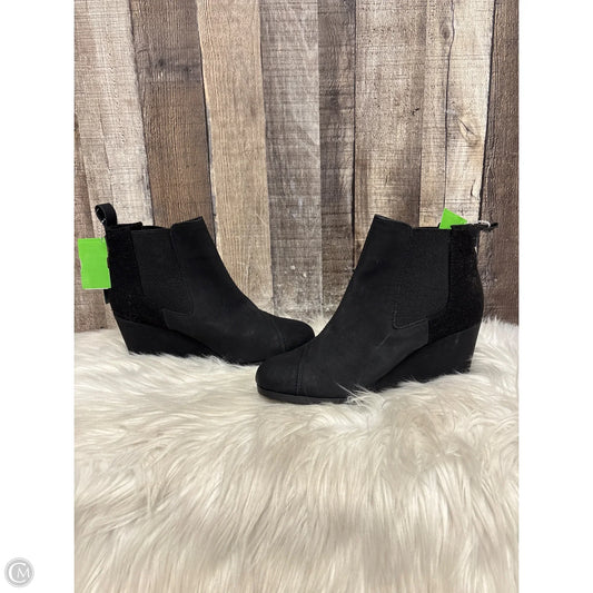 Boots Ankle Heels By Toms In Black, Size: 8
