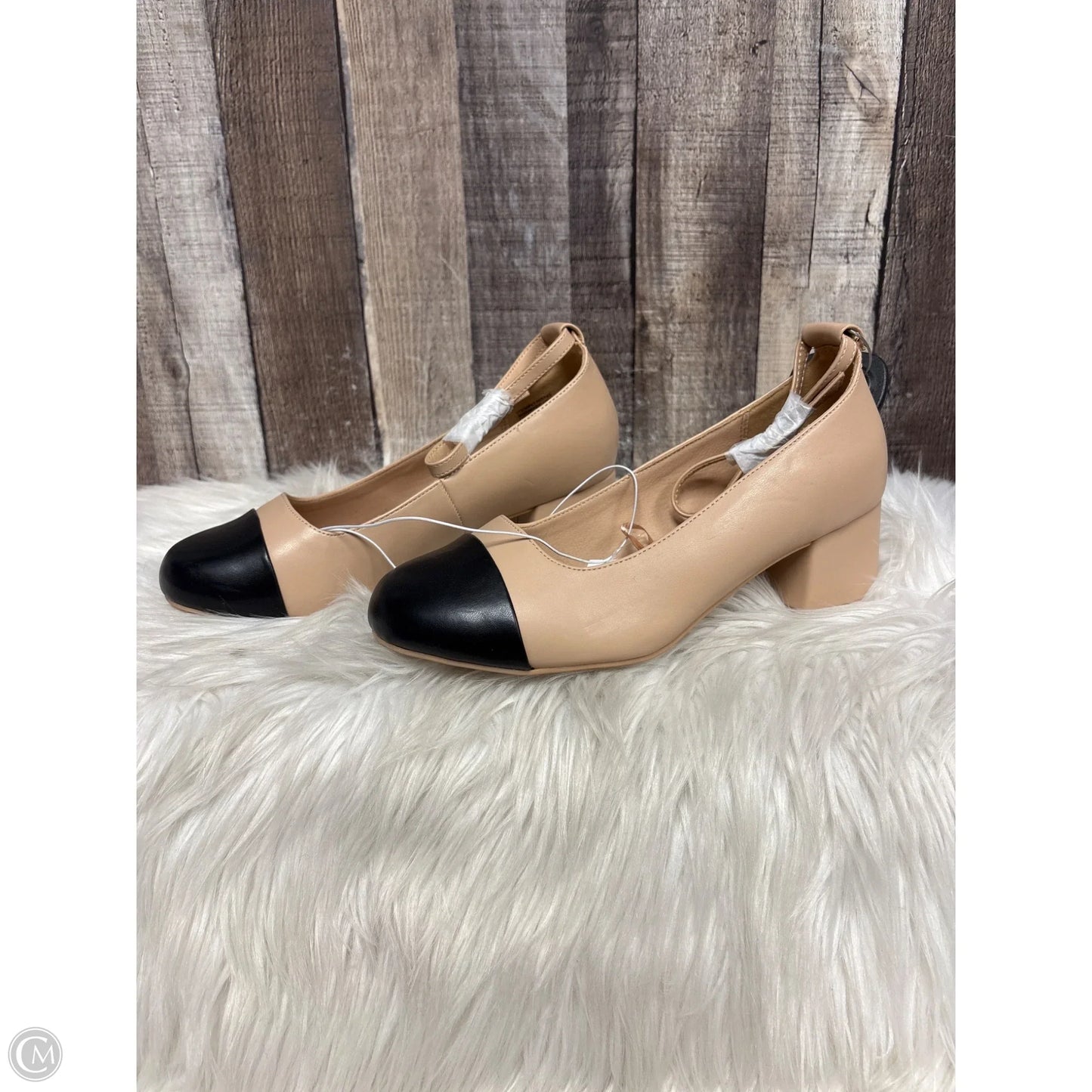 Sandals Heels Block By Torrid In Black & Tan, Size: 8
