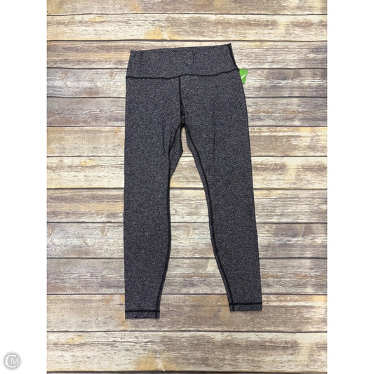 Athletic Leggings By Lululemon In Grey, Size: 12