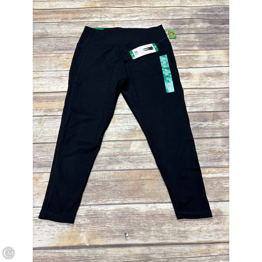 Athletic Leggings By Danskin In Black, Size: Xl