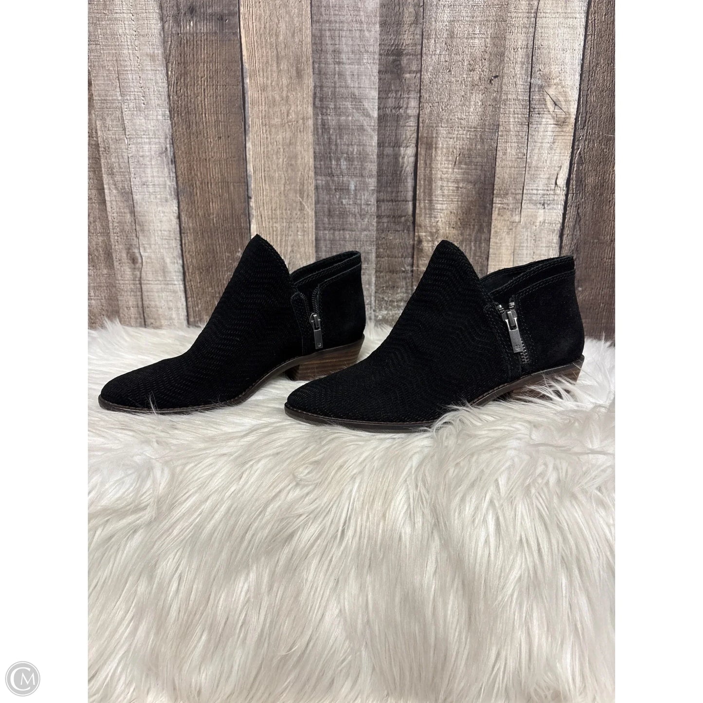 Boots Ankle Heels By Lucky Brand In Black, Size: 6.5