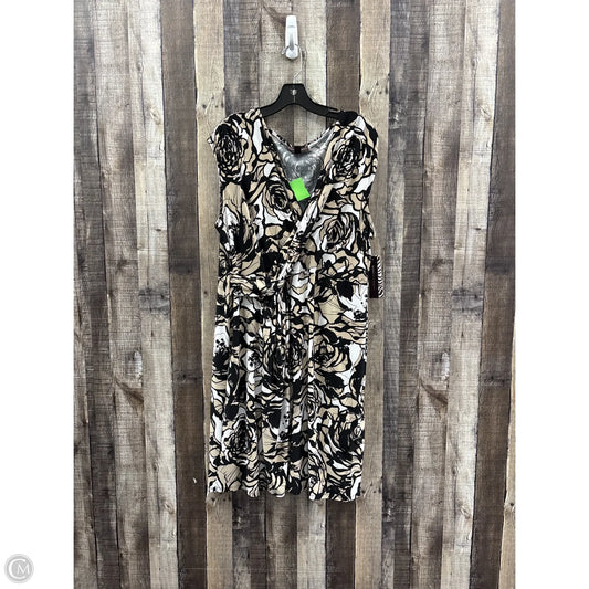 Dress Casual Midi By Dana Buchman In Multi-colored, Size: Xl