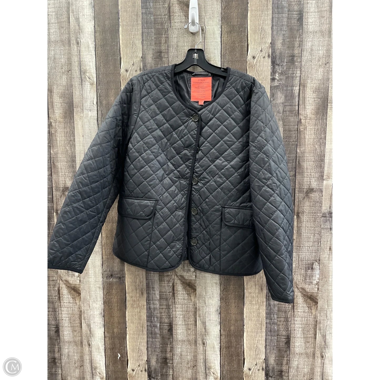 Jacket Puffer & Quilted By J. Crew In Black, Size: L