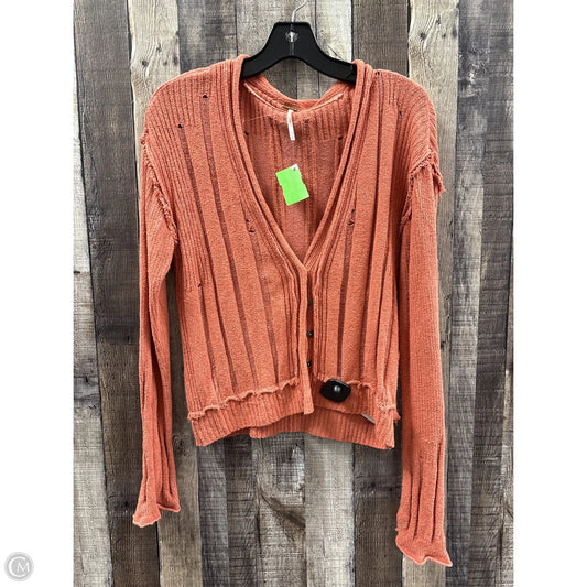 Cardigan By Free People In Orange, Size: S