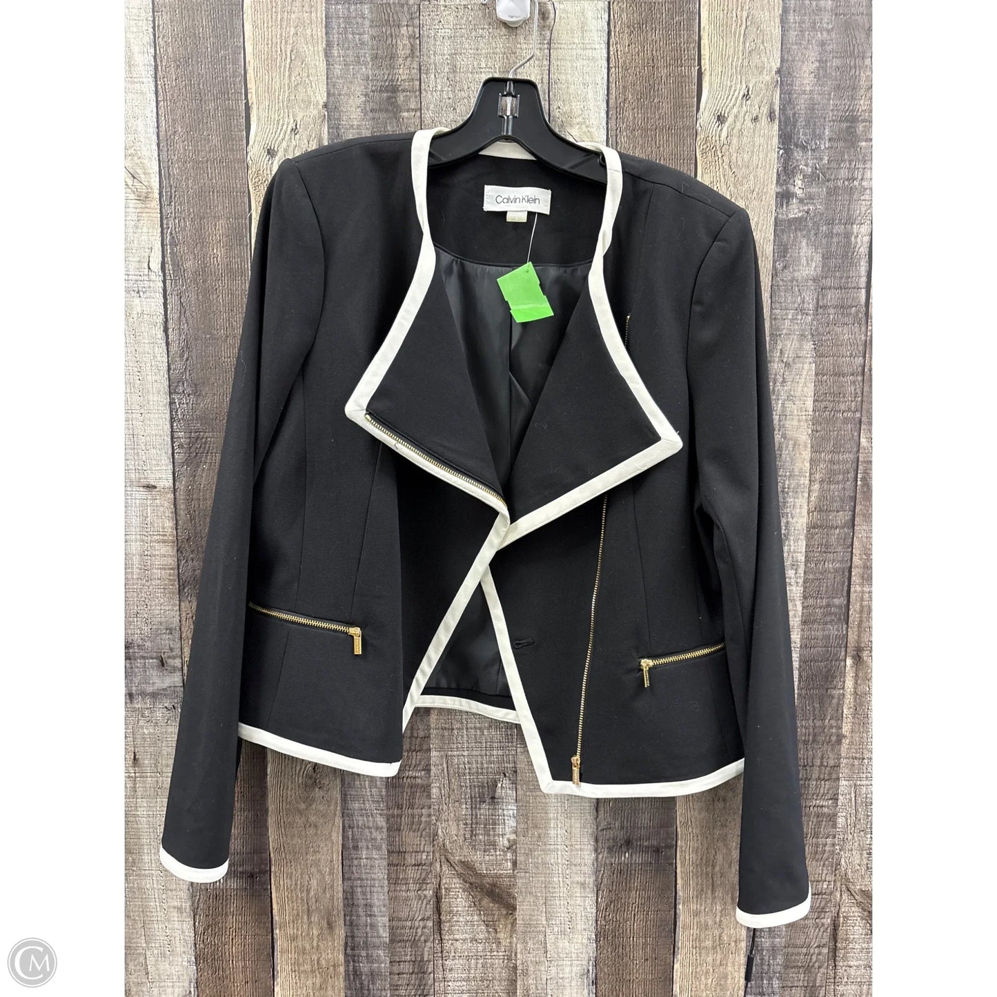 Blazer By Calvin Klein In Black, Size: L