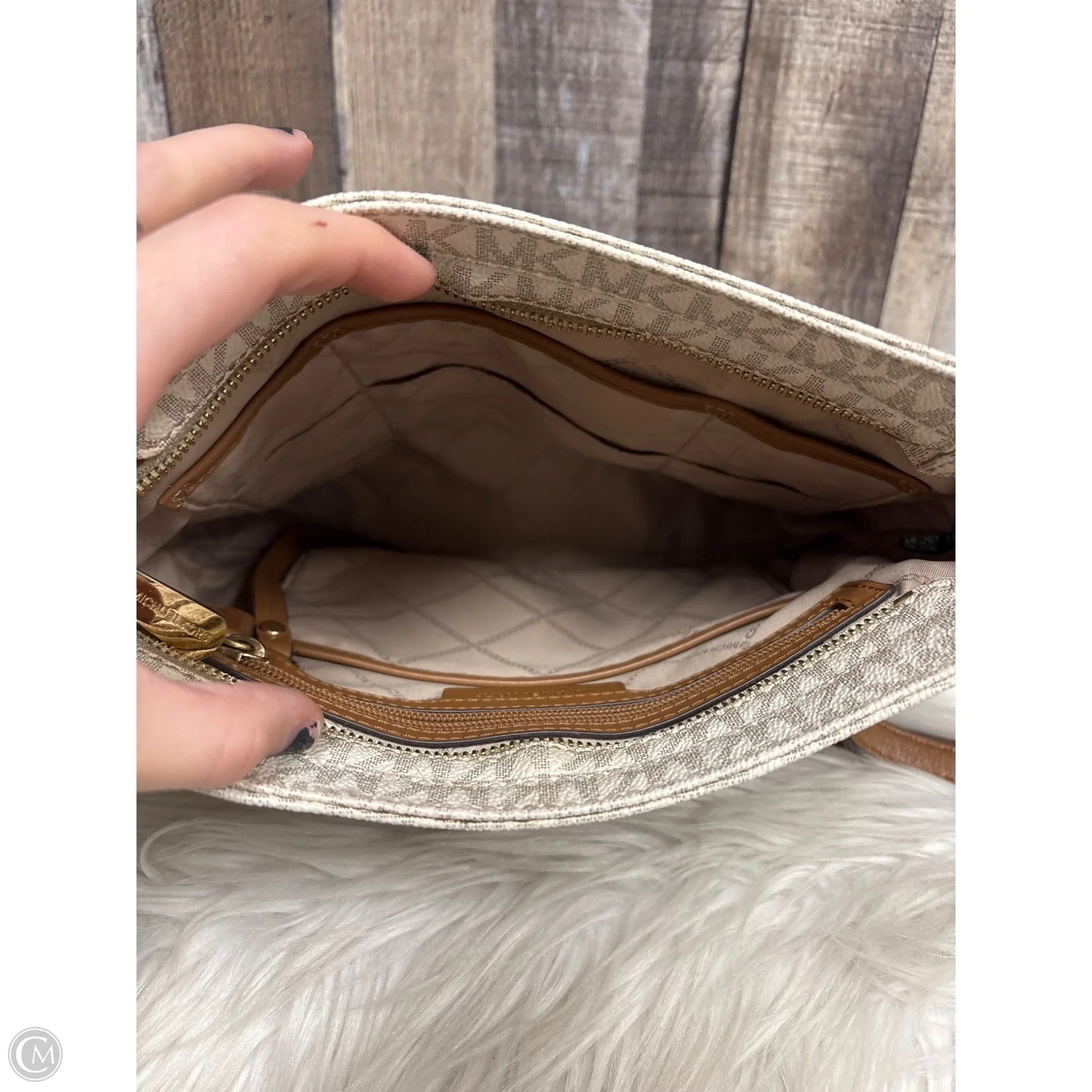 Crossbody Designer By Michael Kors, Size: Medium