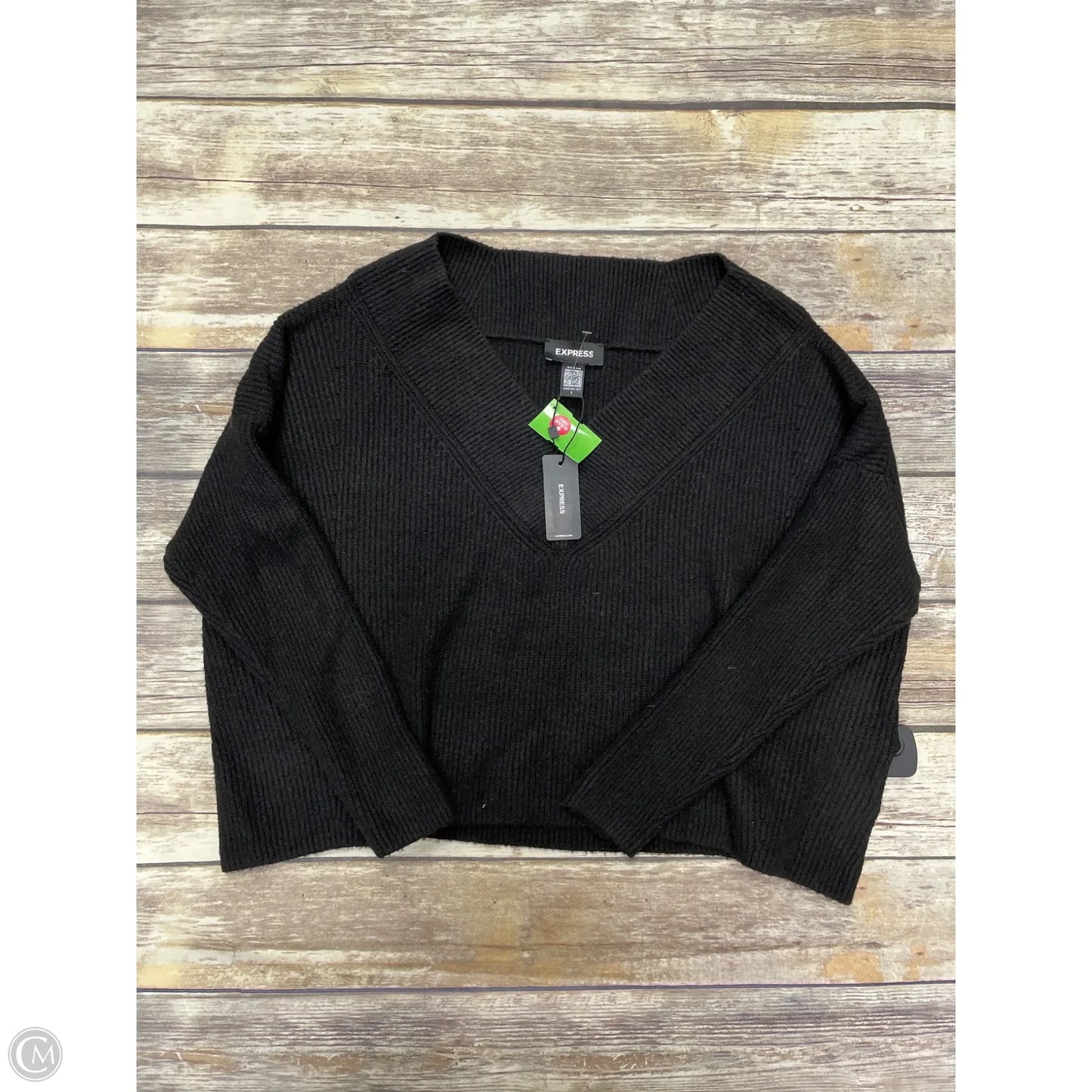 Sweater By Express In Black, Size: S