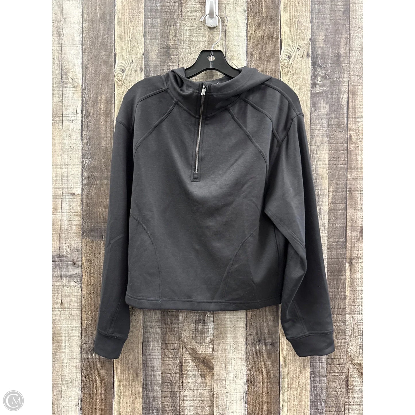 Athletic Top Long Sleeve Hoodie By Avia In Black, Size: M