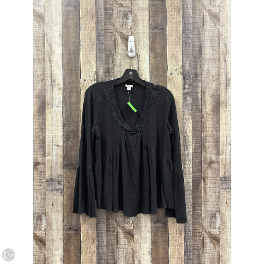 Top Long Sleeve By Falls Creek In Black, Size: M