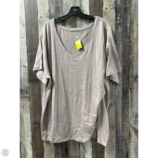 Top Short Sleeve By Ava & Viv In Purple, Size: 3x