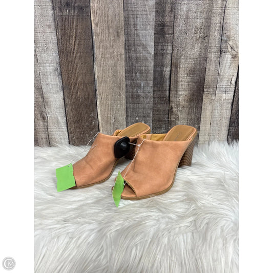 Shoes Heels Block By Qupid In Tan, Size: 7.5