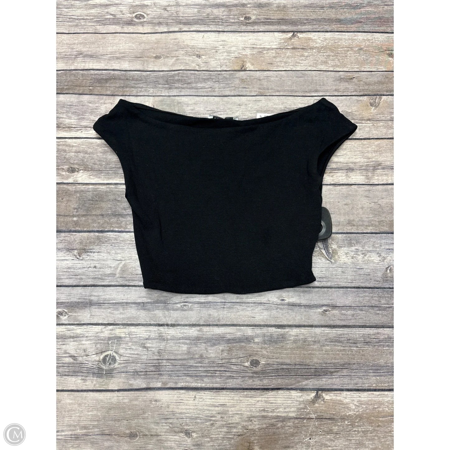 Top Sleeveless By Zara In Black, Size: S