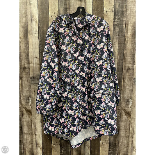Jacket Windbreaker By Vera Bradley In Multi-colored, Size: 2x