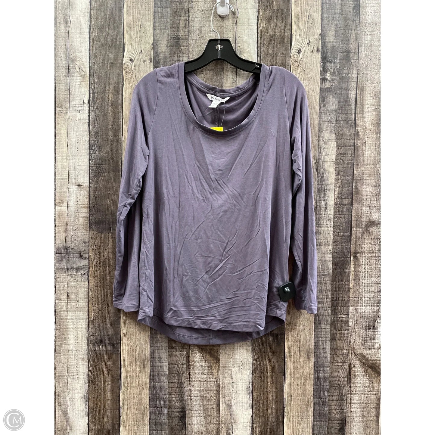 Athletic Top Long Sleeve Collar By Athleta In Purple, Size: Xs