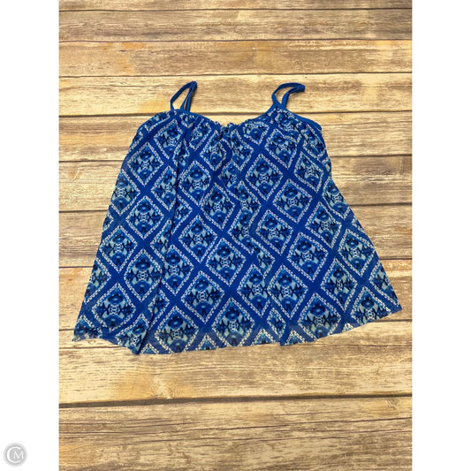 Swimsuit Top By Cme In Blue, Size: M
