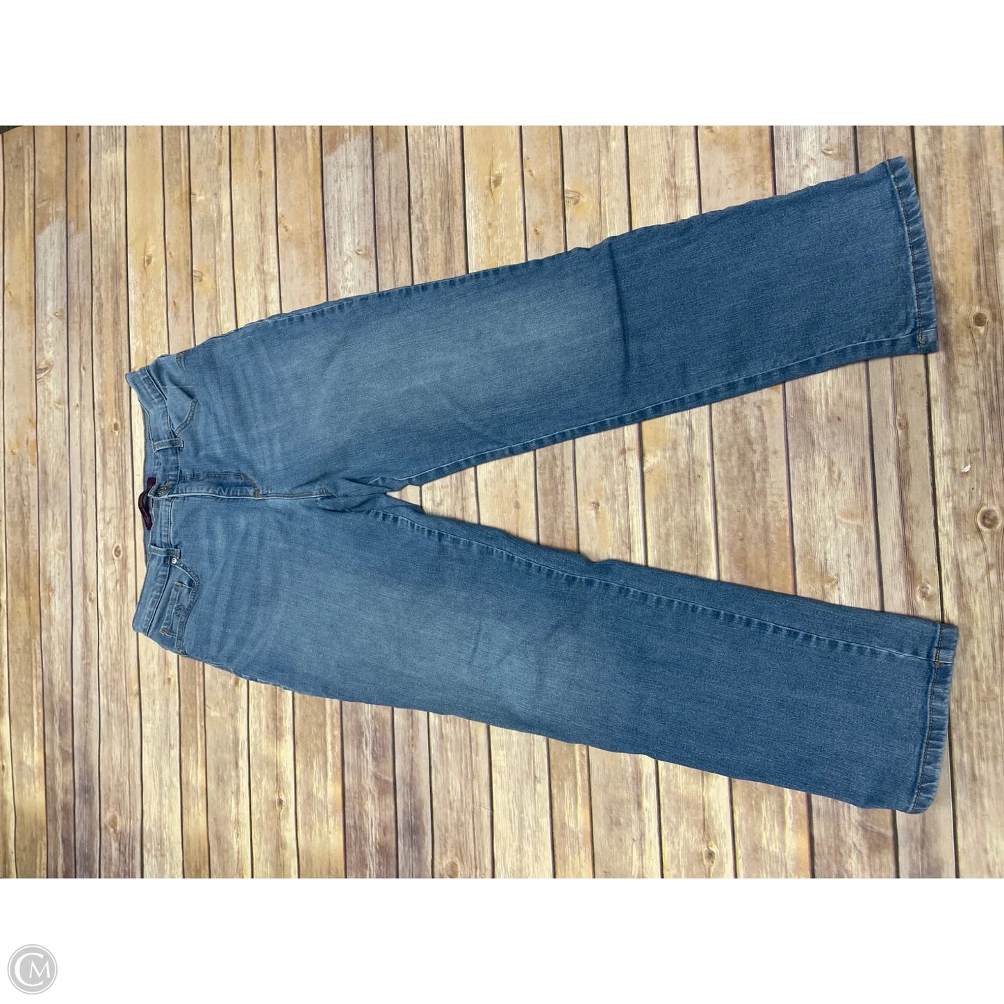 Jeans Straight By Gloria Vanderbilt In Blue Denim, Size: 10